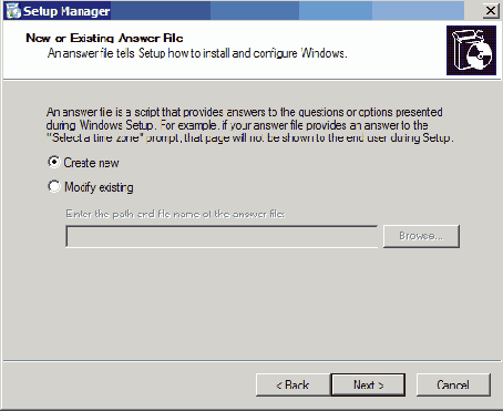 Setup Manager