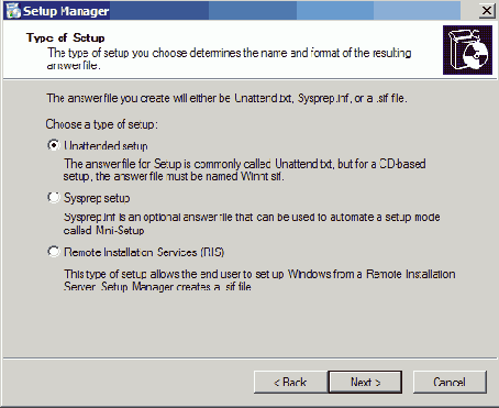 Setup Manager